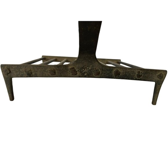Vintage Cast Iron Fireplace Grate & Scoop Primitive Rustic Kitchen Tools Crafted - Picture 4 of 14